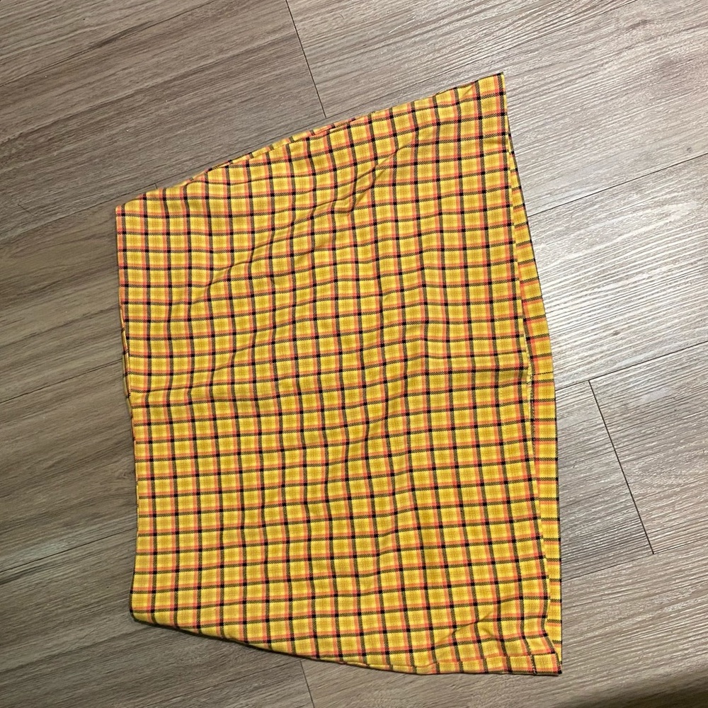 Plaid urban outfitters mini skirt